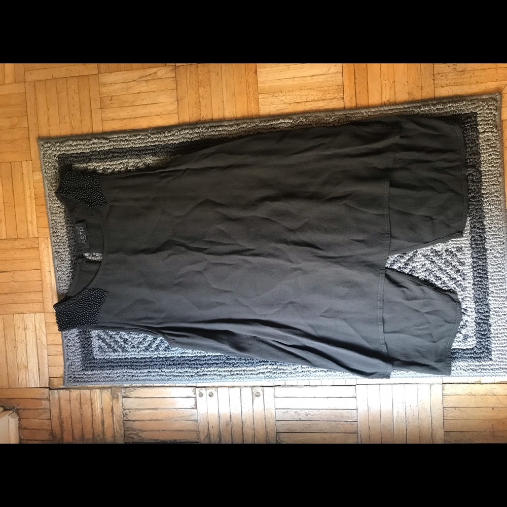 ASTR blouse with beads. Open back